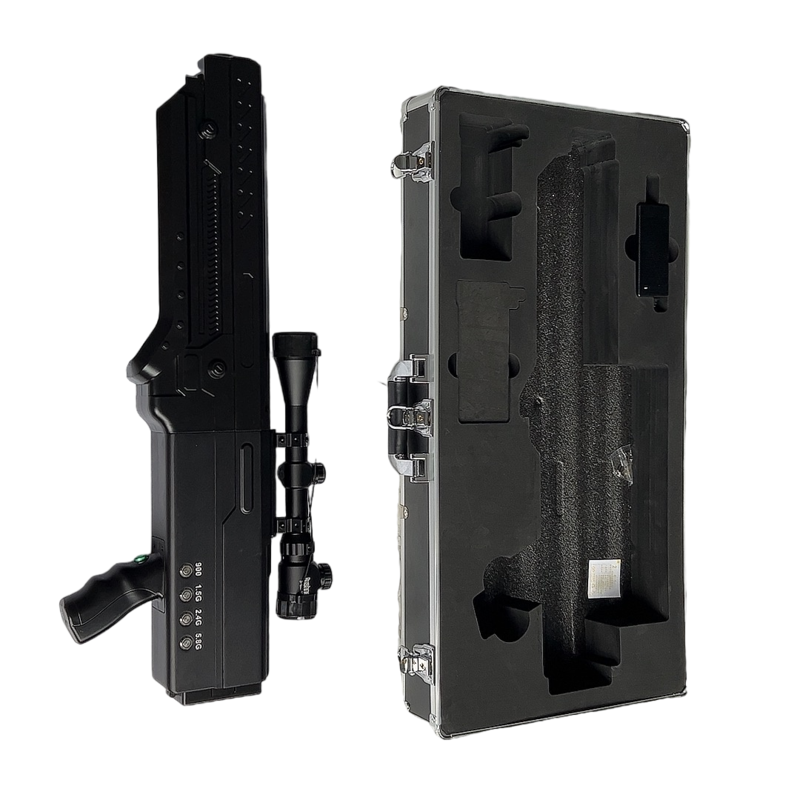  龙沙手持便携式枪型低空防御反制四通道A型