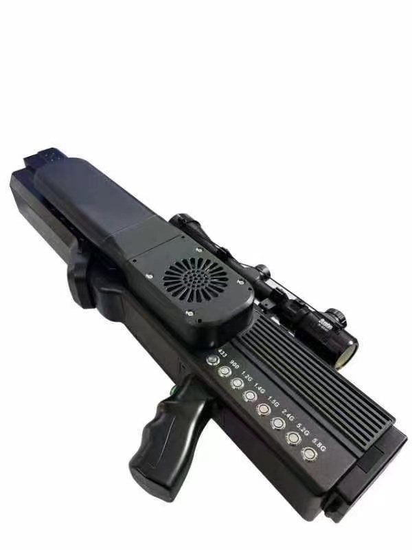  龙沙手持便携式枪型低空防御反制八通道